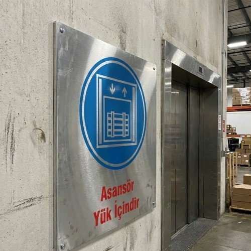 Asansör Yük İçindir Metalik