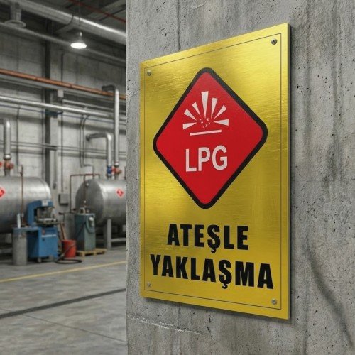 Ateşle Yaklaşma İsg Levhası
