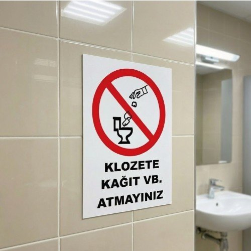 Klozete Kağıt vb Atmayınız