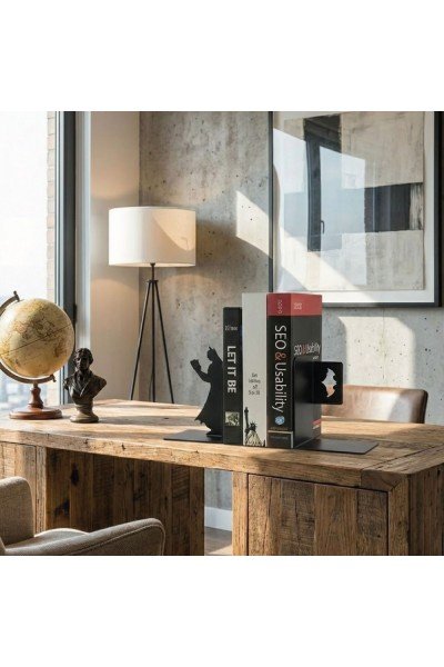 Metal Kitap Desteği 2'li Batman