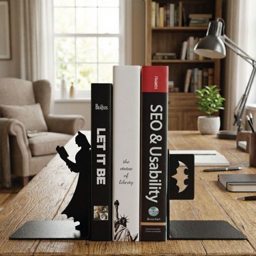 Metal Kitap Desteği 2'li Batman