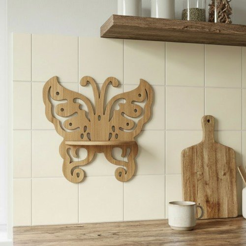 Ahşap Tezgah Üzeri Baharatlık