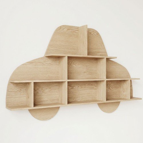 Ahşap Araba Duvar Rafı