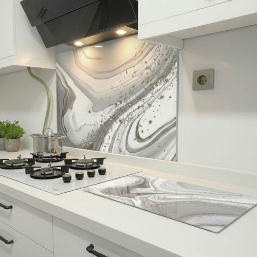 Cam Kesme Tahtası ve Ocak Arkası Cam Koruyucu Seti