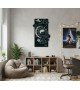 AIR Temalı Güneş ve Ay Metal Duvar Tablosu (40x80 cm) AIR Temalı Güneş ve Ay Metal Duvar Tablosu (40x80 cm)
