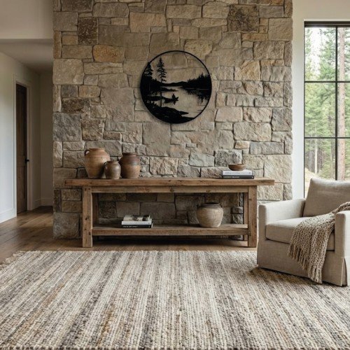  Modern Göl Manzaralı Duvar Dekoru