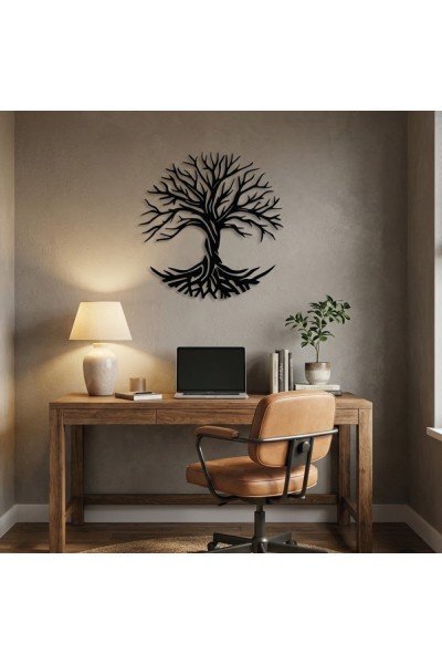 Hayat Ağacı Tasarımlı Duvar Tablosu 