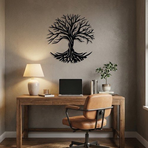 Hayat Ağacı Tasarımlı Duvar Tablosu Hayat Ağacı Tasarımlı Duvar Tablosu