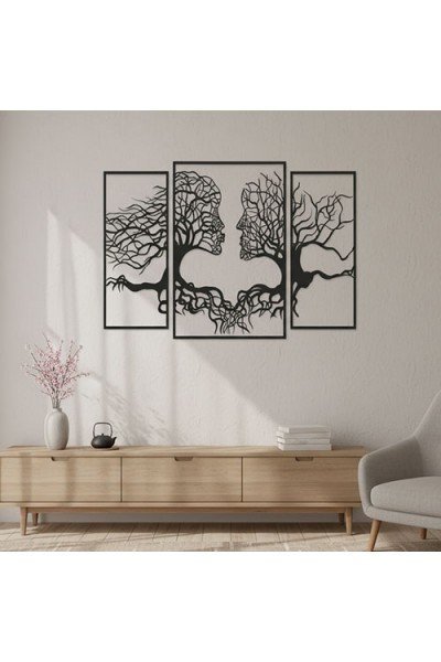 Ağaçlar Metal Duvar Dekoru