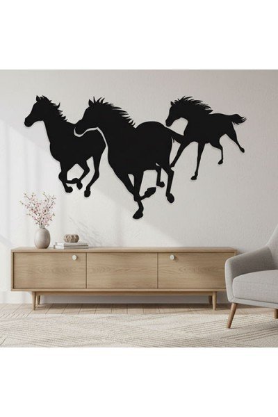 Atlar Metal Duvar Dekoru