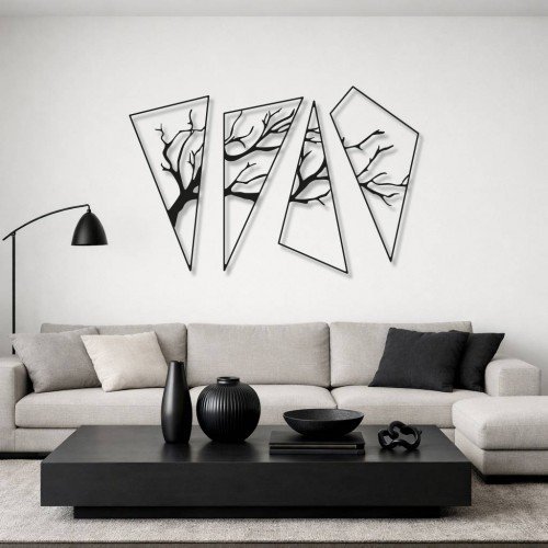 Modern Salon İçin Soyut Duvar Dekoru