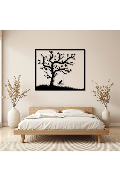 Ağaç Dalları Metal Tablo