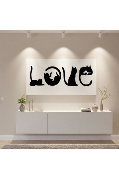 Love Metal Duvar Dekoru