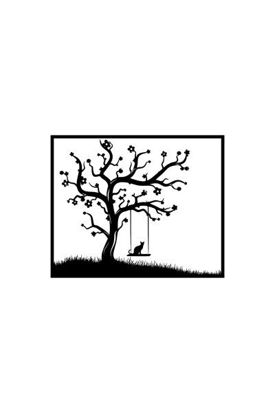 Ağaç Dalları Metal Tablo