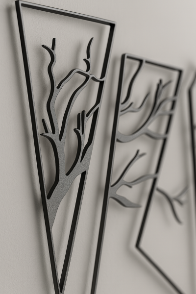 Modern Salon İçin Soyut Duvar Dekoru