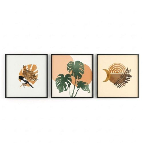 Botanik ve Kuş Temalı Duvar Dekoru