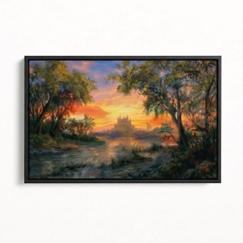 Günbatımı Manzara Tablosu