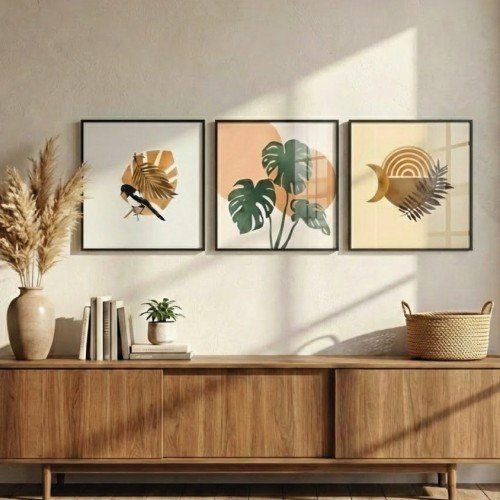 Botanik ve Kuş Temalı Duvar Dekoru