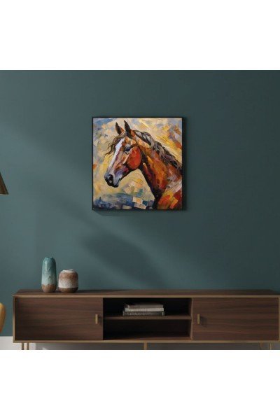 Yağlı Boya Görünümlü Modern Duvar Dekoru