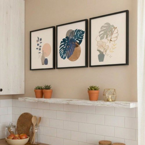 Monstera 3'lü Tablo Seti