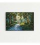 Orman ve Nehir Manzaralı Duvar Tablosu