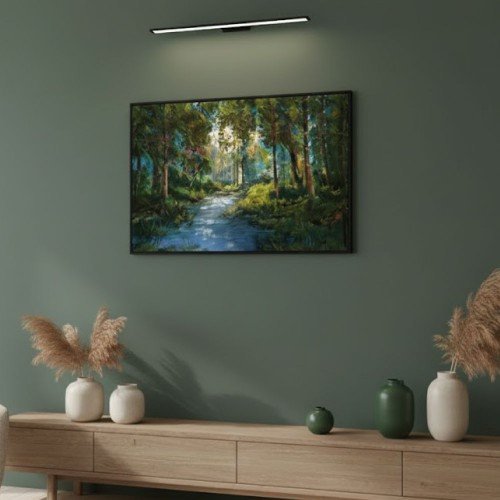 Orman ve Nehir Manzaralı Duvar Tablosu